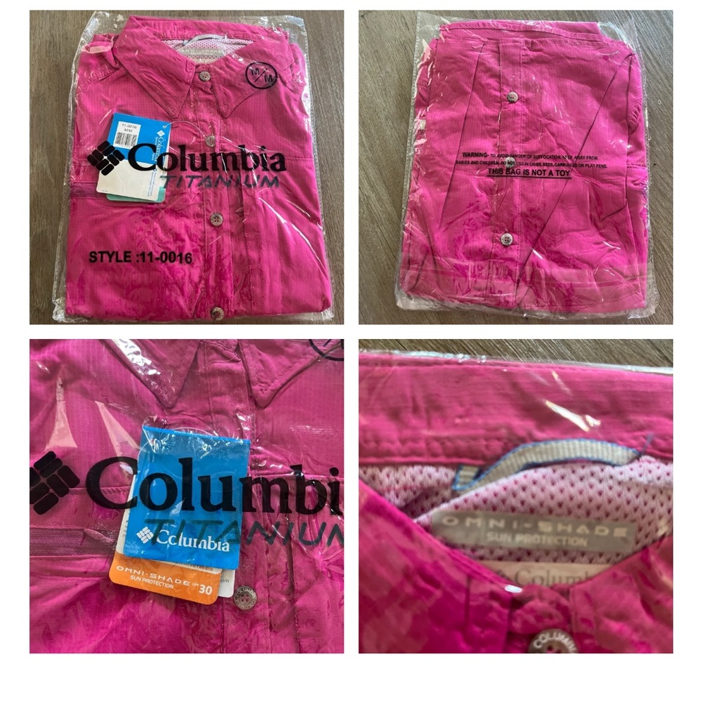 NWT Columbia Youth fishing shirt